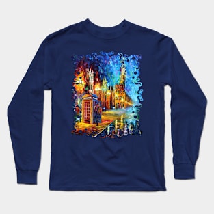 Sherlock with the big ben Starry the night Long Sleeve T-Shirt